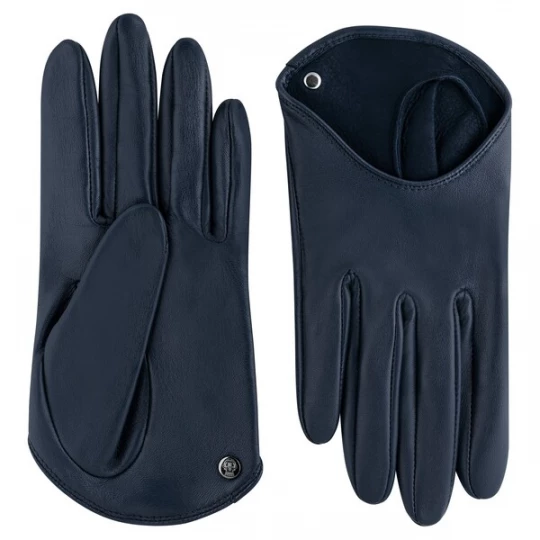 Foto van product Roeckl Vingerhandschoenen 'VERONA' donkerblauw / zilver