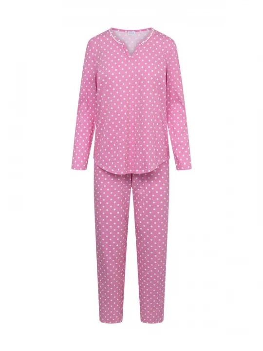 Foto van product Rösch Pyjama 'Mustermix' fuchsia / wit