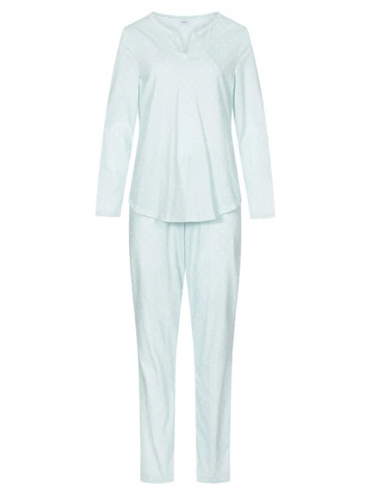 Foto van product Rösch Pyjama ' Mustermix ' mintgroen / wit