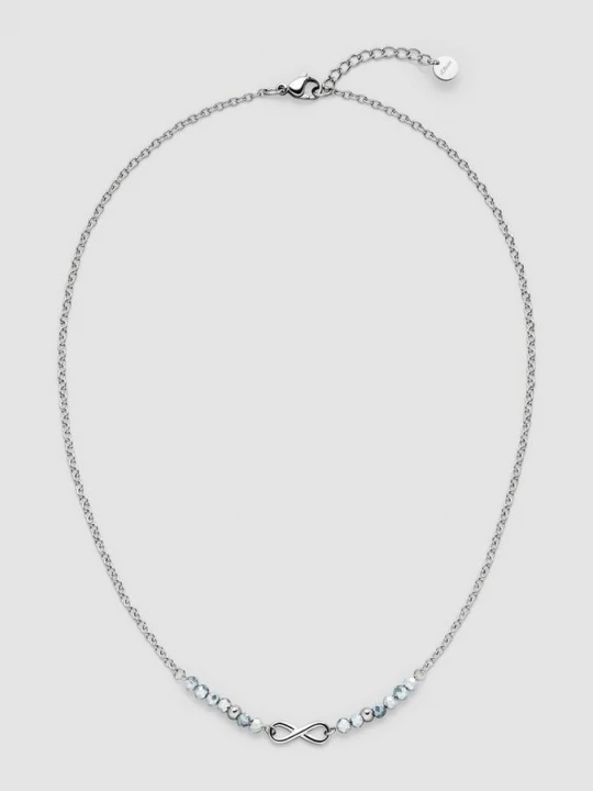 Foto van product Roestvrijstalen ketting met juwelendetail s.Oliver zilver