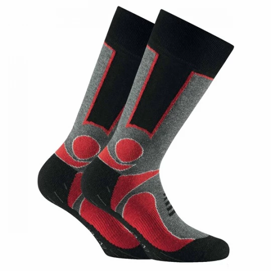 Foto van product Rohner Socks Sokken grijs / rood / zwart