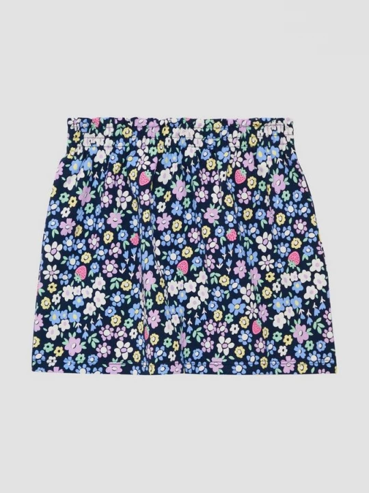 Foto van product Rok met all-over print en elastische tailleband s.Oliver blauw