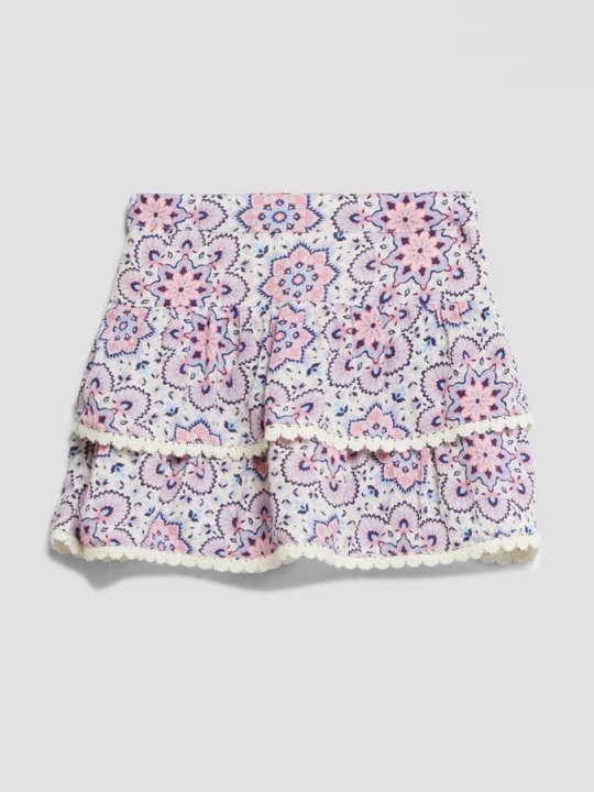 Foto van product Rok van gekreukte viscose met geïntegreerde shorts s.Oliver