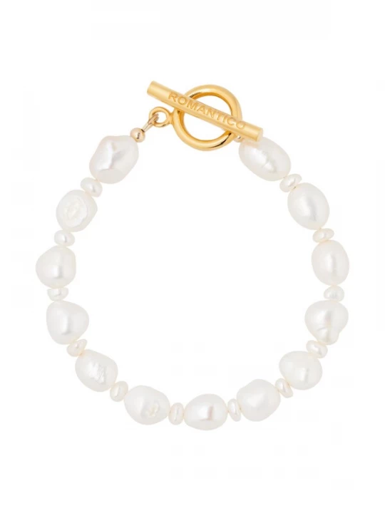 Foto van product ROMANTICO ROMANTICO Armband 'Hadita' goud / parelwit