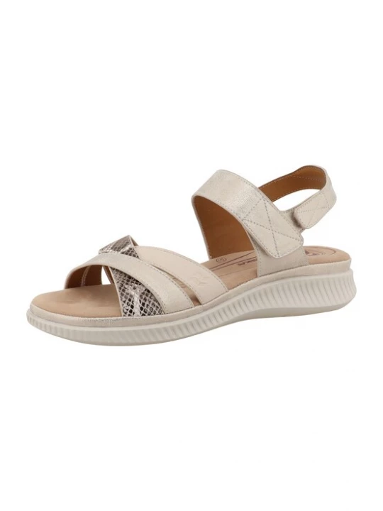 Foto van product ROMIKA Sandaal beige / chocoladebruin