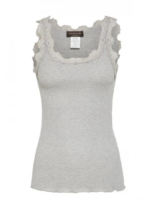 Foto van product rosemunde Top 'vintage lace' lichtgrijs