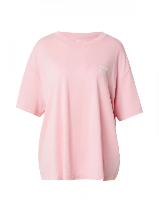 Foto van product ROXY Oversized shirt lichtroze / bourgogne / wit