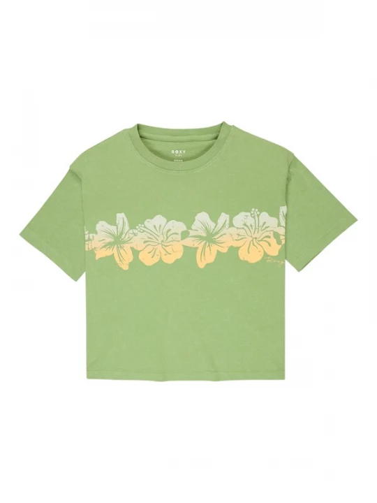 Foto van product ROXY Shirt 'Sun For All Seasons' lichtgroen / abrikoos / wolwit