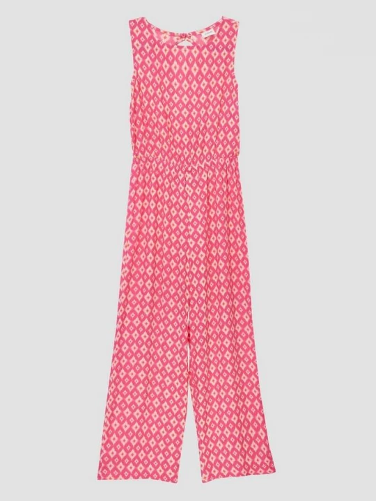 Foto van product Ruimvallende jumpsuit van gekreukelde viscose met uitgesneden rug s.Oliver