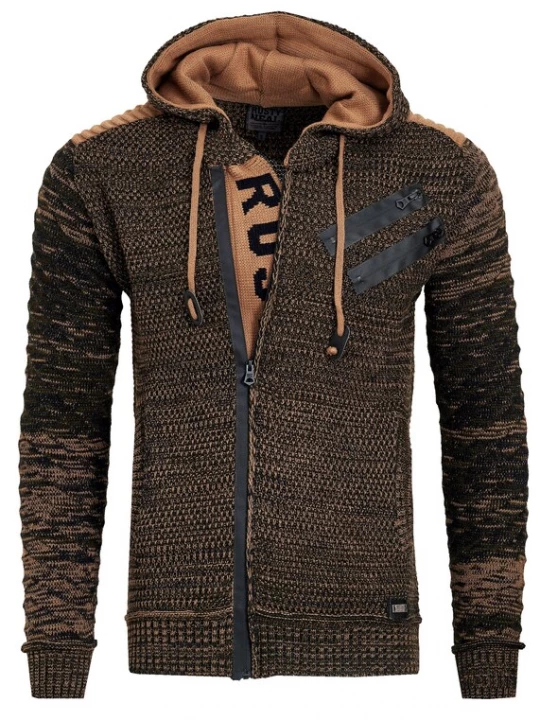 Foto van product Rusty Neal Gebreid vest kaki