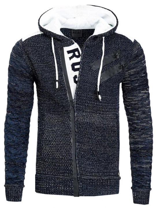 Foto van product Rusty Neal Gebreid vest marine / wit