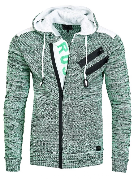 Foto van product Rusty Neal Gebreid vest riet / zwart / wit