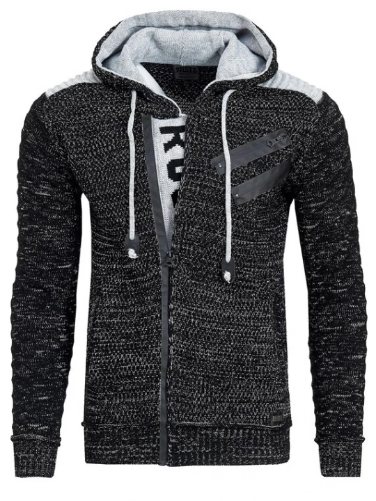 Foto van product Rusty Neal Gebreid vest zwart