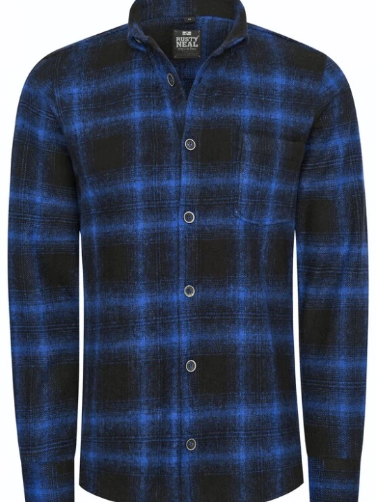 Foto van product Rusty Neal Overhemd blauw / zwart