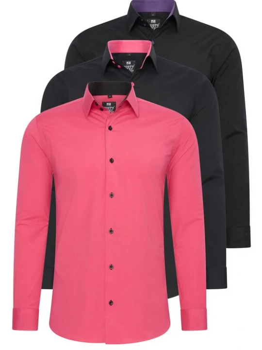 Foto van product Rusty Neal Overhemd pink / zwart