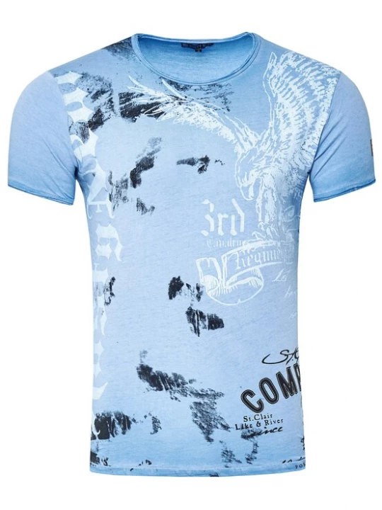 Foto van product Rusty Neal Shirt 'American Eagle' blauw