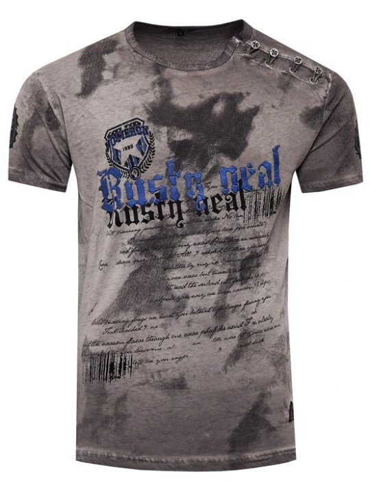 Foto van product Rusty Neal Shirt blauw / donkergrijs