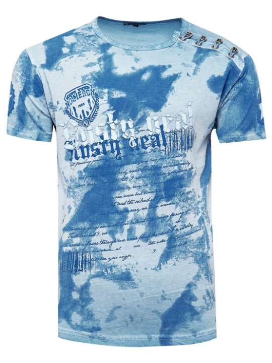 Foto van product Rusty Neal Shirt blauw / lichtblauw