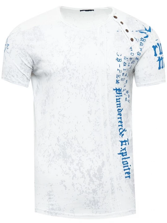 Foto van product Rusty Neal Shirt blauw / wit