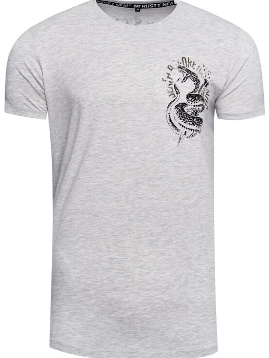 Foto van product Rusty Neal Shirt lichtgrijs / zwart