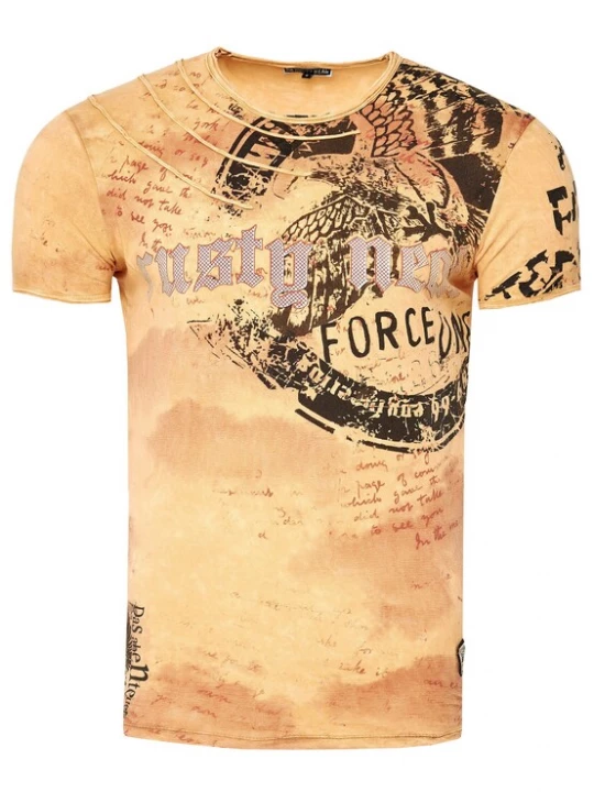 Foto van product Rusty Neal Shirt oranje / zwart