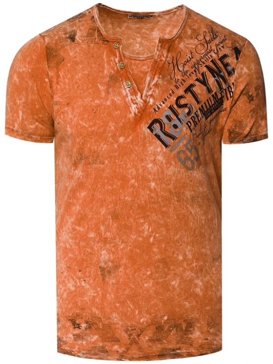 Foto van product Rusty Neal Shirt oranje / zwart / wit