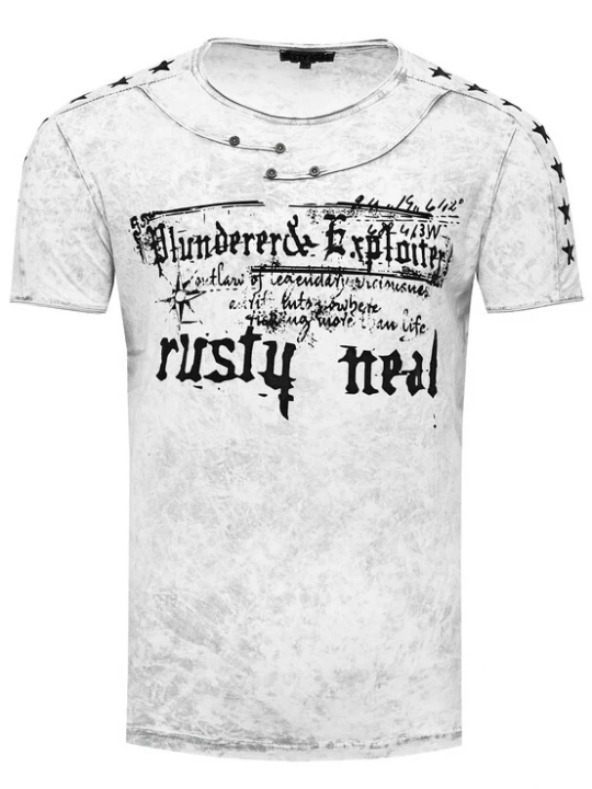 Foto van product Rusty Neal Shirt zwart / wit