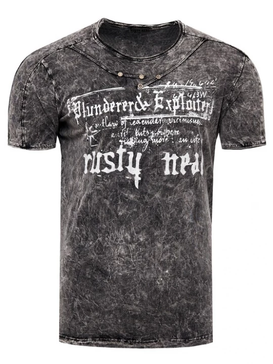 Foto van product Rusty Neal Shirt zwart / wit