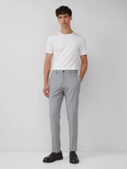 Foto van product s.O PURE: gestructureerde pantalon in een slim fit s.Oliver grijs