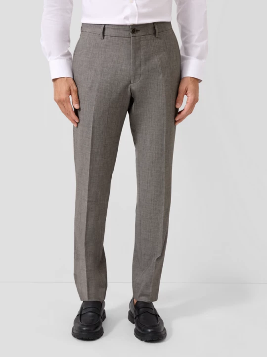 Foto van product s.O PURE: Pantalon in gedessineerde stretchstof s.Oliver bruin