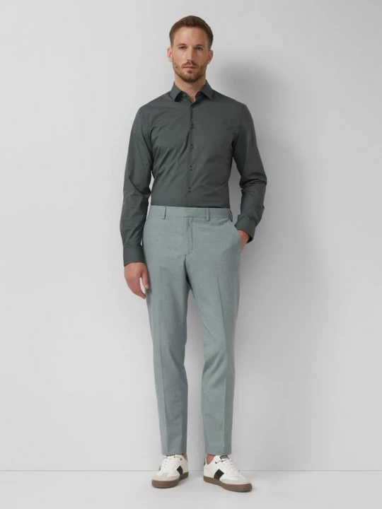 Foto van product s.O PURE: Pantalon met een fijn geweven structuur s.Oliver groen