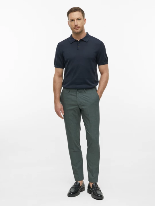 Foto van product s.O PURE: Pantalon met fijngeweven structuur s.Oliver petrol