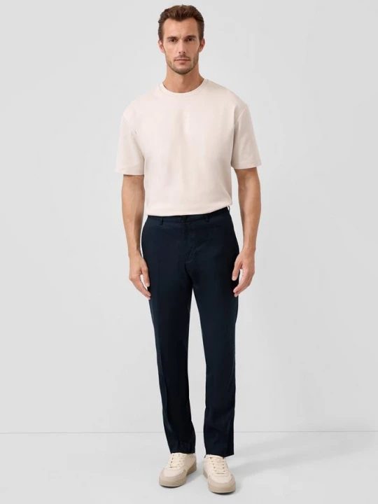 Foto van product s.O PURE: Pantalon van rekbare linnenmix s.Oliver blauw