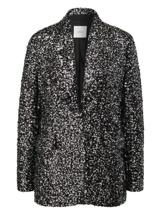 Foto van product s.Oliver BLACK LABEL Blazers zwart / zilver