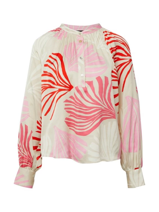 Foto van product s.Oliver BLACK LABEL Blouse beige / ecru / rosa / rood
