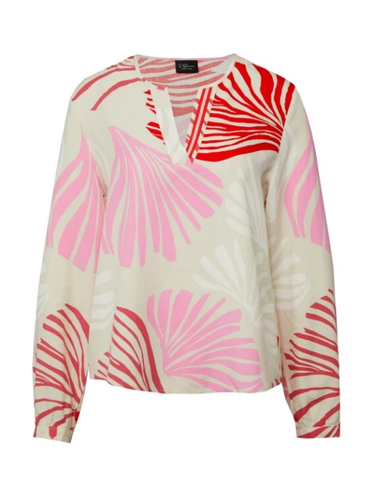 Foto van product s.Oliver BLACK LABEL Blouse beige / lichtroze / rood / wit