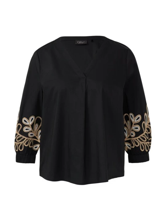 Foto van product s.Oliver BLACK LABEL Blouse beige / zwart / wit