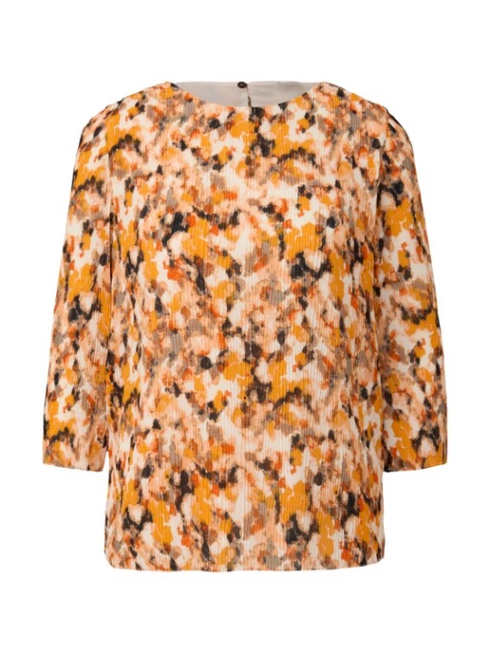 Foto van product s.Oliver BLACK LABEL Blouse crème / oranje / zwart