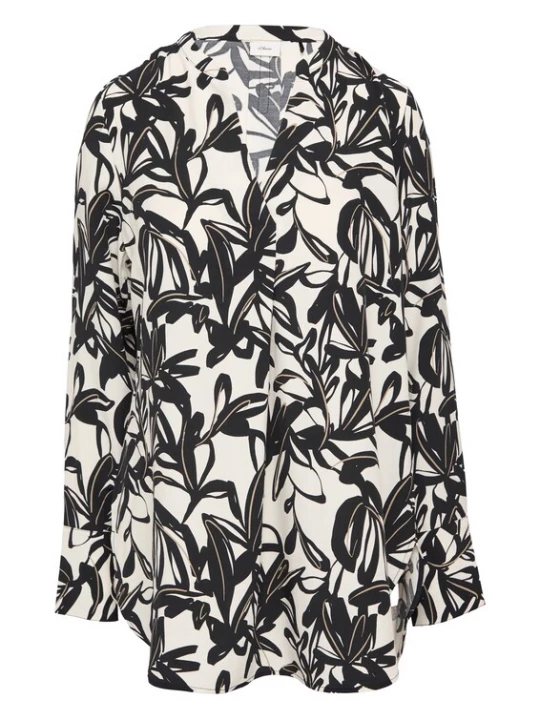 Foto van product s.Oliver BLACK LABEL Blouse ecru / zwart