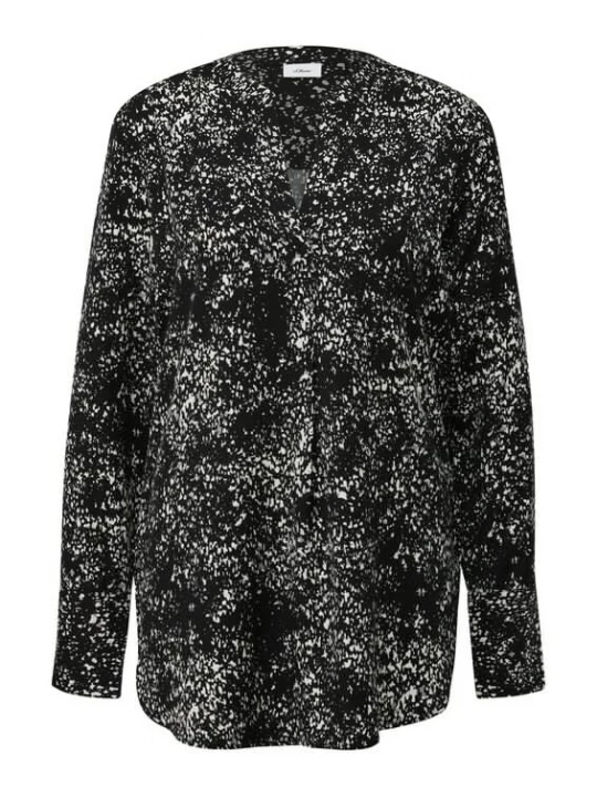 Foto van product s.Oliver BLACK LABEL Blouse ecru / zwart