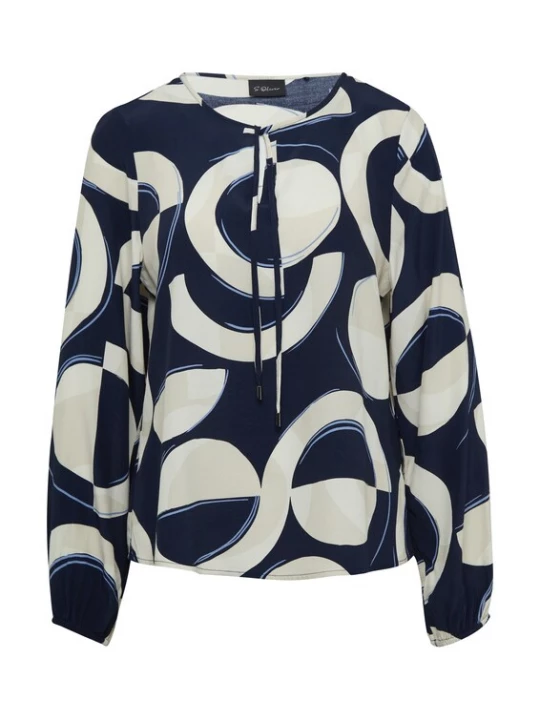 Foto van product s.Oliver BLACK LABEL Blouse ivoor / navy
