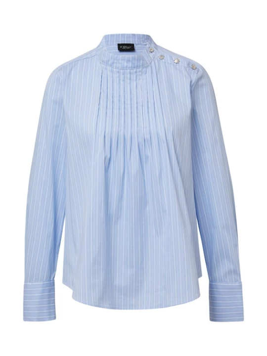 Foto van product s.Oliver BLACK LABEL Blouse lichtblauw / wit