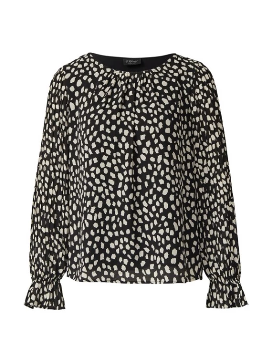 Foto van product s.Oliver BLACK LABEL Blouse zwart / wit