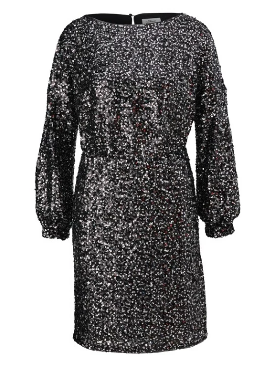 Foto van product s.Oliver BLACK LABEL Cocktailjurk zwart / zilver
