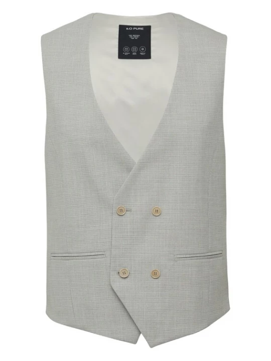 Foto van product s.Oliver BLACK LABEL Gilet blauw / grijs / wit