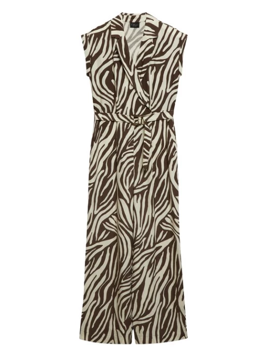 Foto van product s.Oliver BLACK LABEL Jumpsuit crème / chocoladebruin