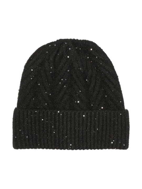Foto van product s.Oliver BLACK LABEL Muts zwart / wit