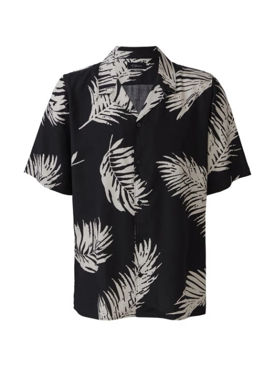 Foto van product s.Oliver BLACK LABEL Overhemd grijs / zwart
