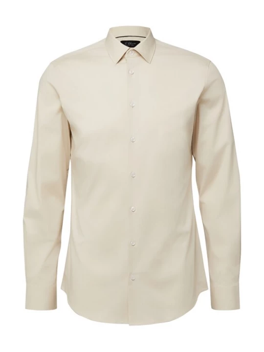 Foto van product s.Oliver BLACK LABEL Overhemd ' ' lichtbeige