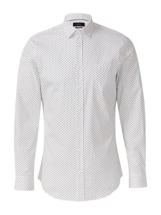 Foto van product s.Oliver BLACK LABEL Overhemd zwart / wit